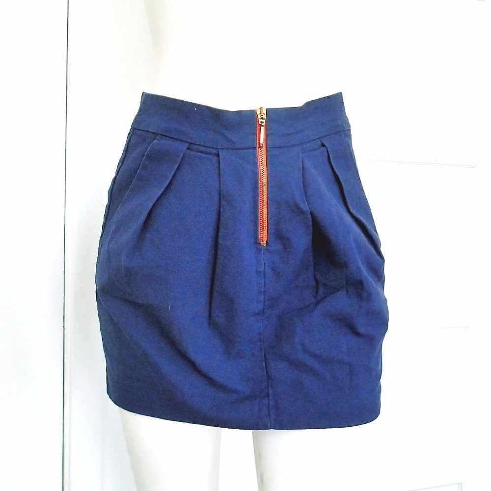 Zara Trf Collection Indigo purple bubble mini